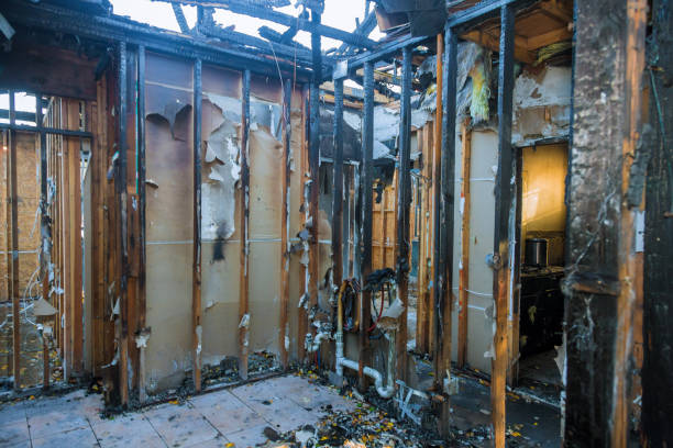 Professional Emergency Fire Cleanup technician working in Central Gardens, TX